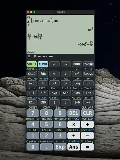 NCalc on Mac in the dark theme