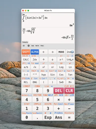 NCalc on Mac in the light theme